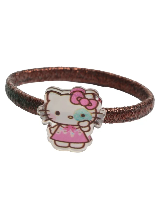 Sanrio  Sanrio Hello Kitty 2 Hair Clips/1Bow/10 Glitter Elastic for Women | Best Price UAE